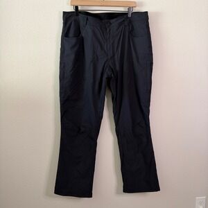 ORVIS Mens Fleece Lined Performance Pants Black Size 36 x 30 Gorpcore Tech